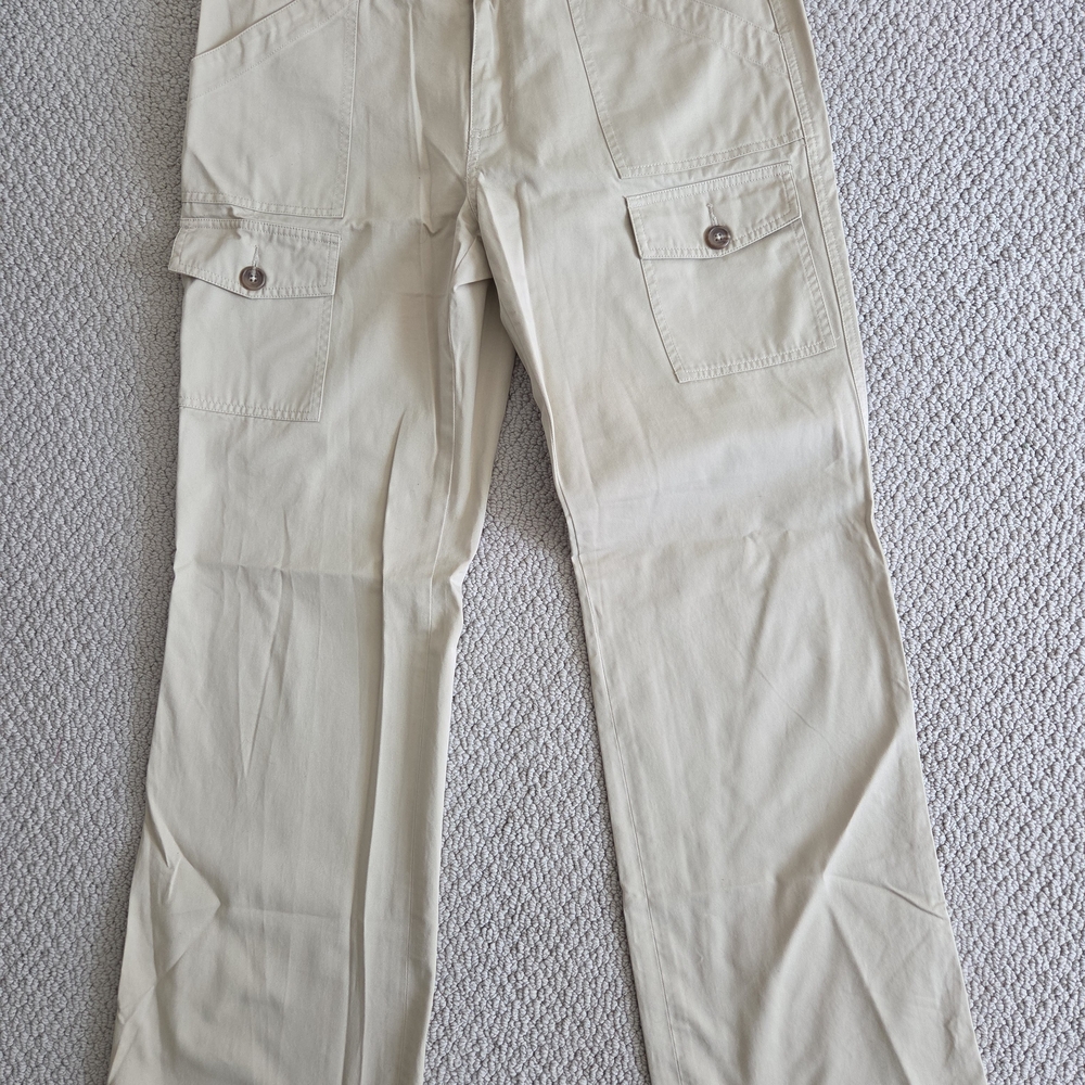 Banana Republic Cream Wide Leg Pants